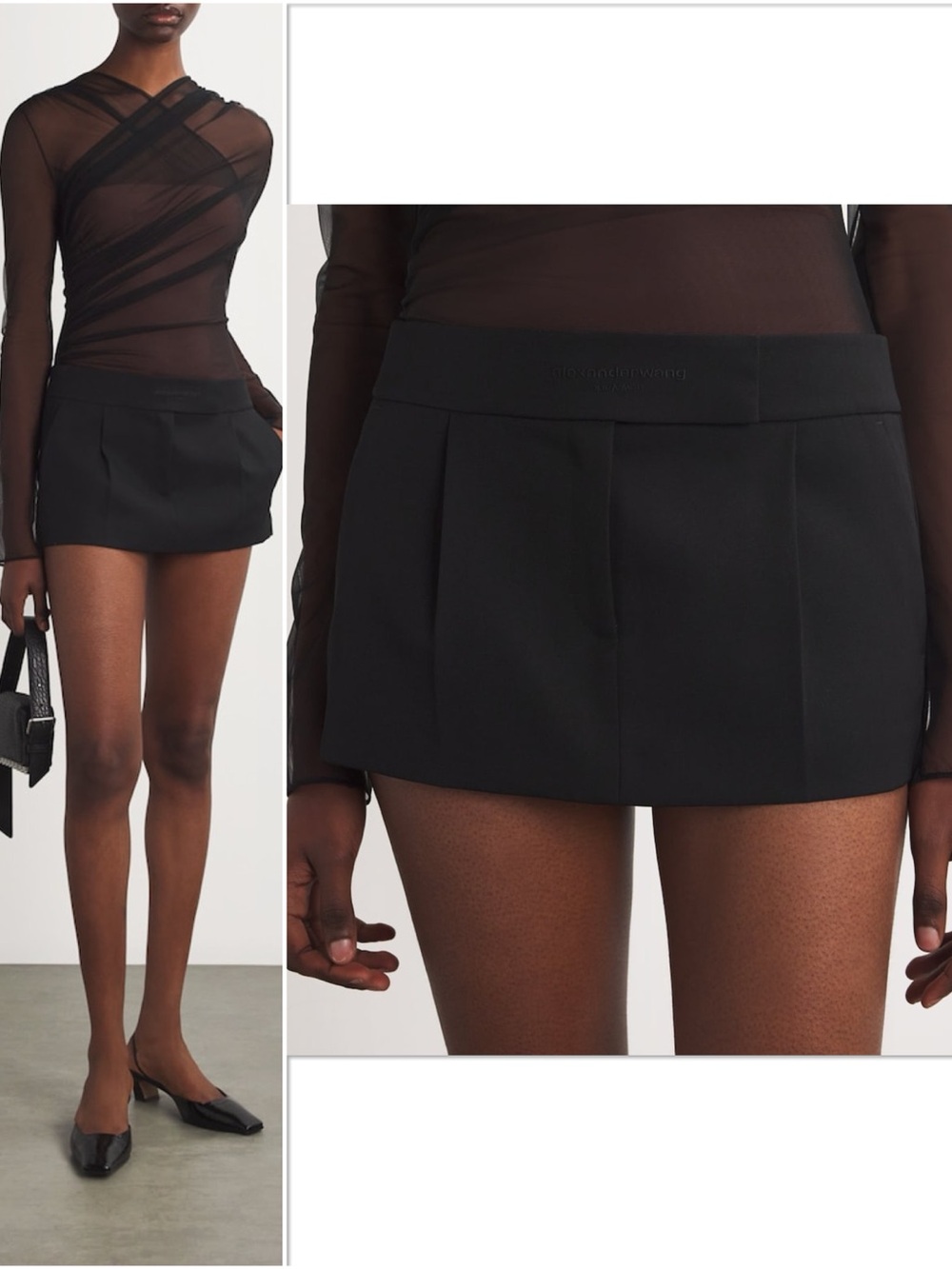 Like new Alexander Wang Tailored Micro Skort $495 8